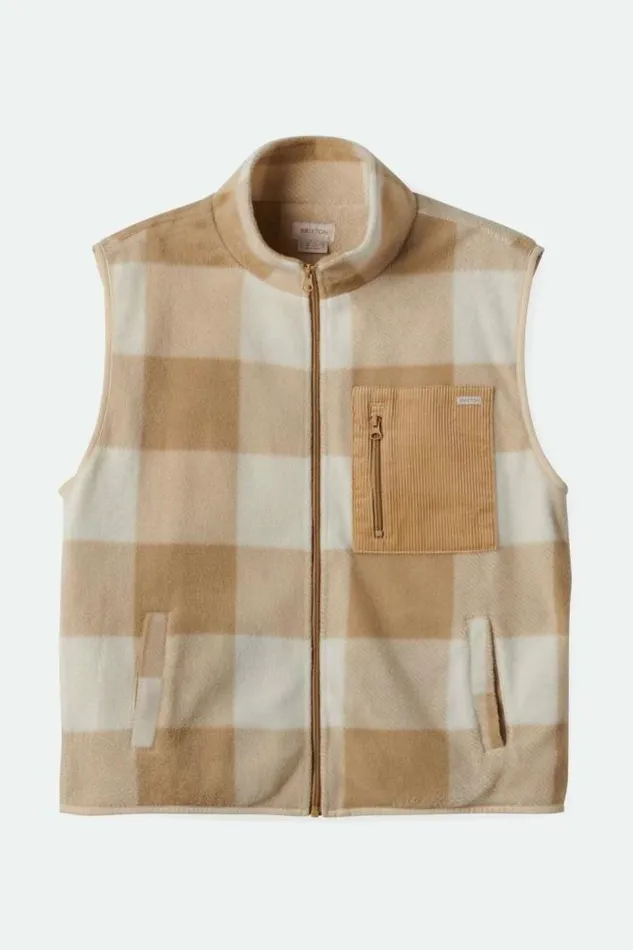 Women Arctic Fleece Vest Sand Brixton Jackets