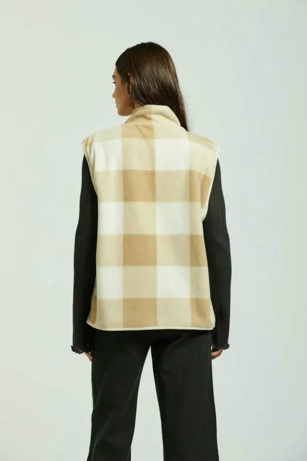 Women Arctic Fleece Vest Sand Brixton Jackets