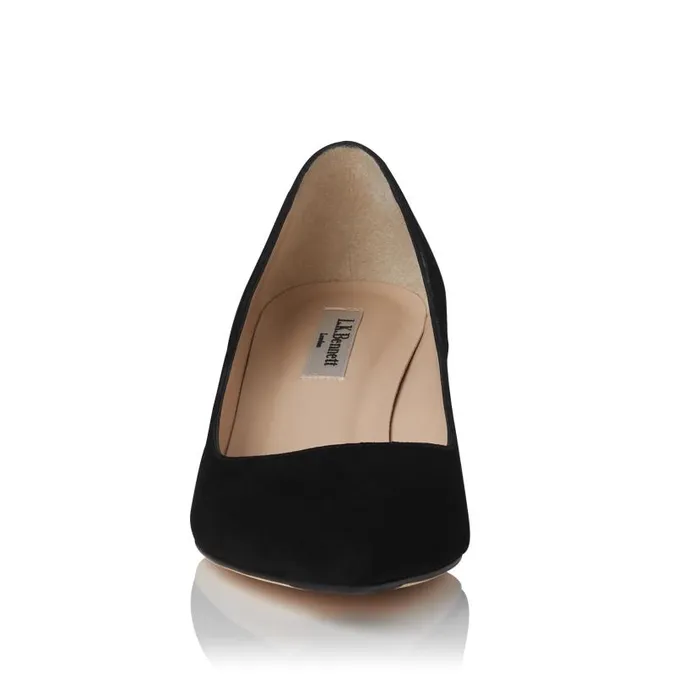 Women Audrey Black Suede Kitten Heel Courts Black LKBennett Court Shoes Women Audrey Black Suede Kitten Heel Courts Black LKBennett Court Shoes