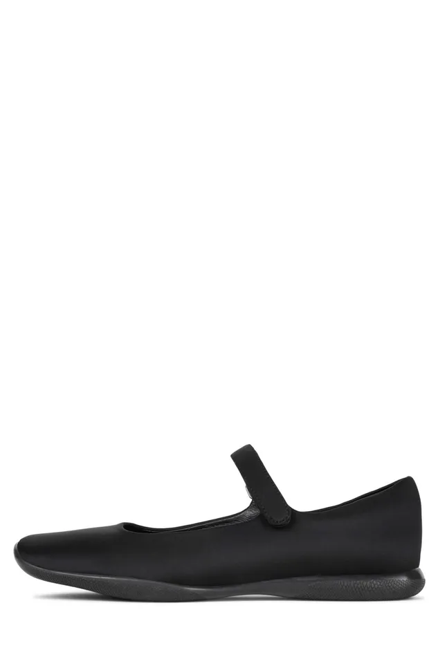 Women Ballet Flats Jeffrey Campbell COPPELIA Black Neoprene
