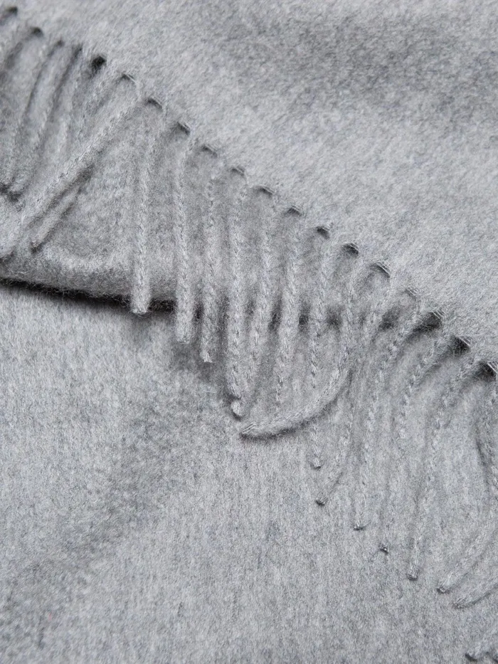 Women Begg X Co Arran Scarf Arran Solid Oversized Cashmere Scarf Flannel Grey