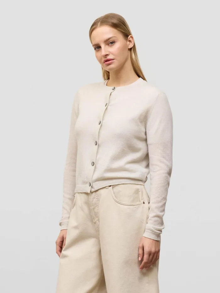 Women Begg X Co Cardigans Cou Cou Cashmere Cardigan White Sail