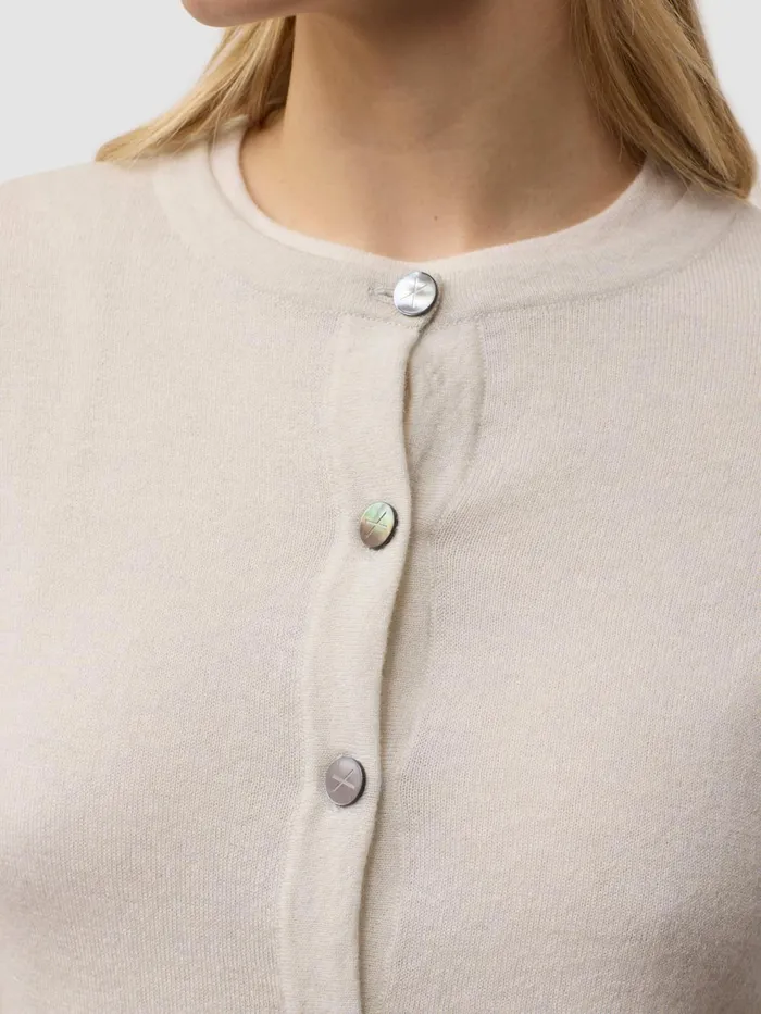 Women Begg X Co Cardigans Cou Cou Cashmere Cardigan White Sail