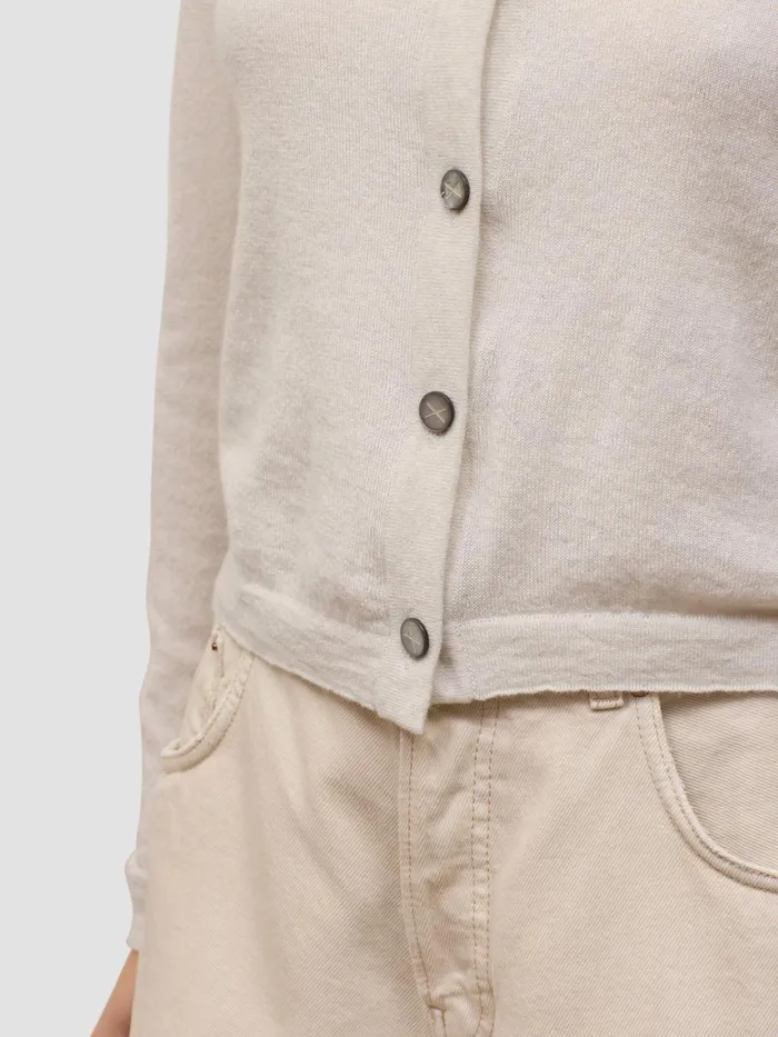 Women Begg X Co Cardigans Cou Cou Cashmere Cardigan White Sail