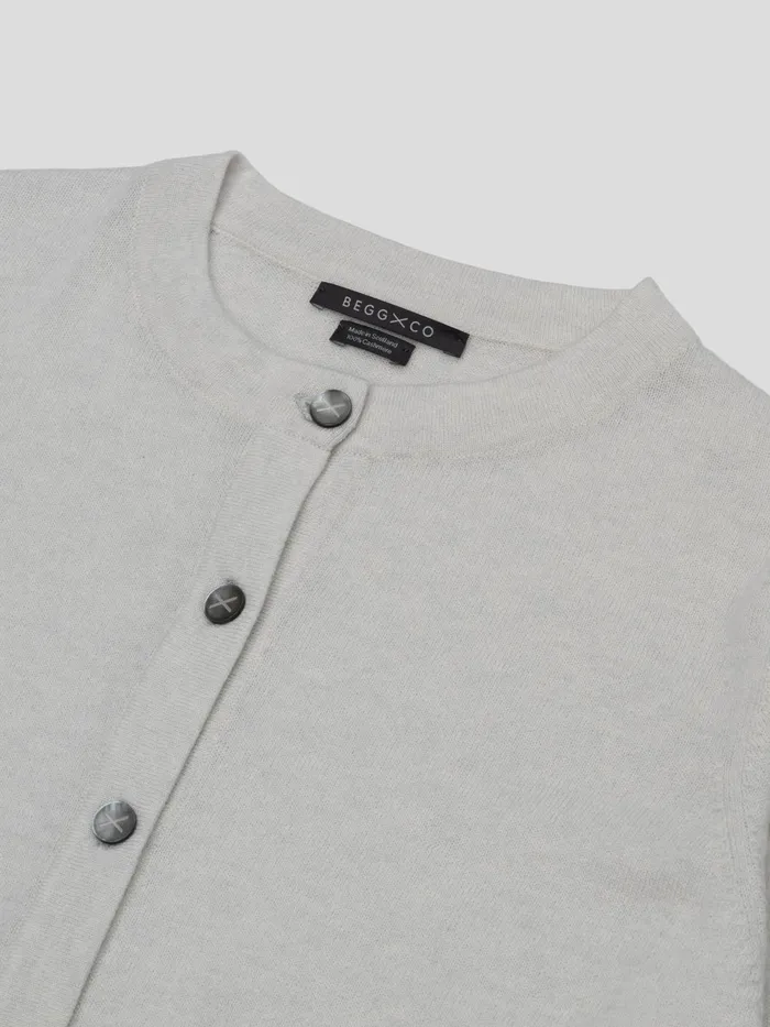 Women Begg X Co Cardigans Cou Cou Cashmere Cardigan White Sail