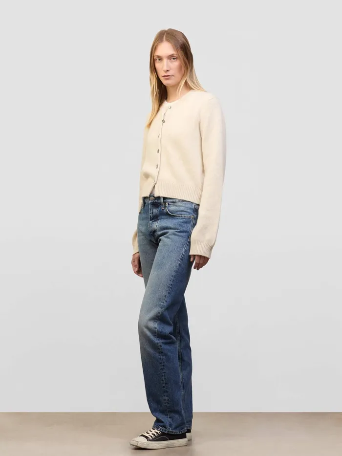 Women Begg X Co Cardigans Hepburn Golfer Cashmere Sweater Light Natural