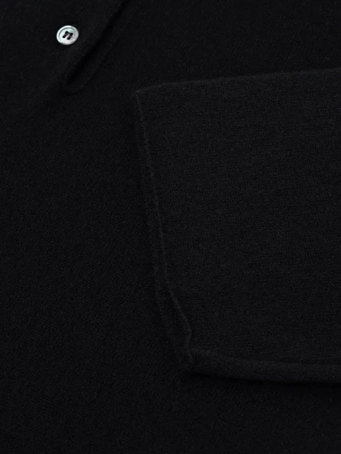 Women Begg X Co Loungewear Monterey Cashmere Polo Black