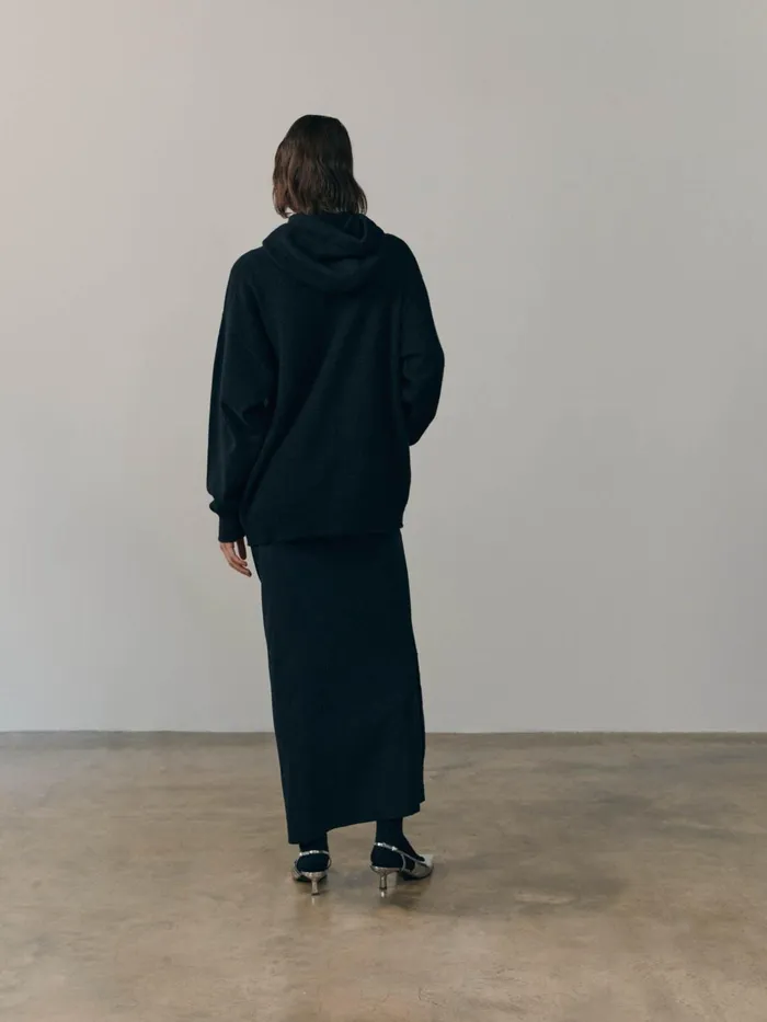 Women Begg X Co Loungewear Rockcliffe Cashmere Hoodie Black