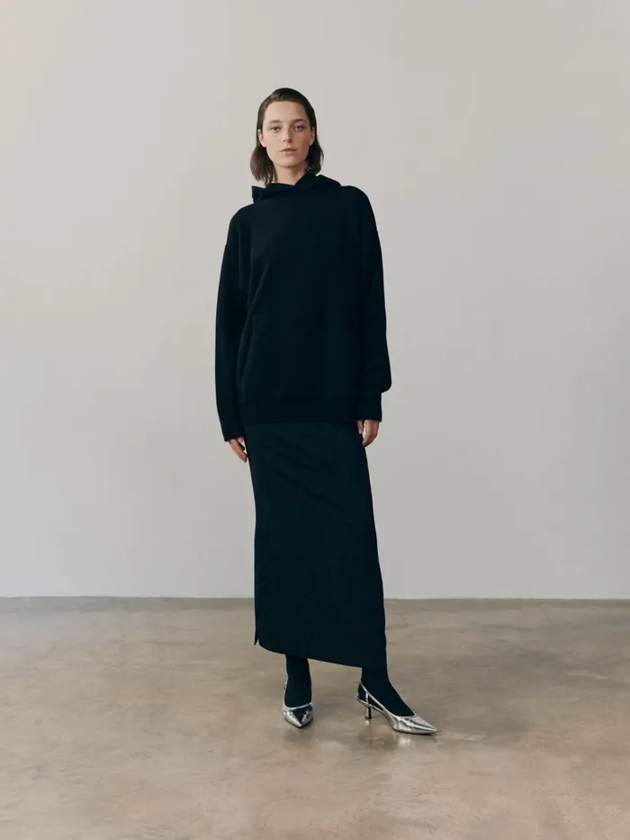 Women Begg X Co Loungewear Rockcliffe Cashmere Hoodie Black