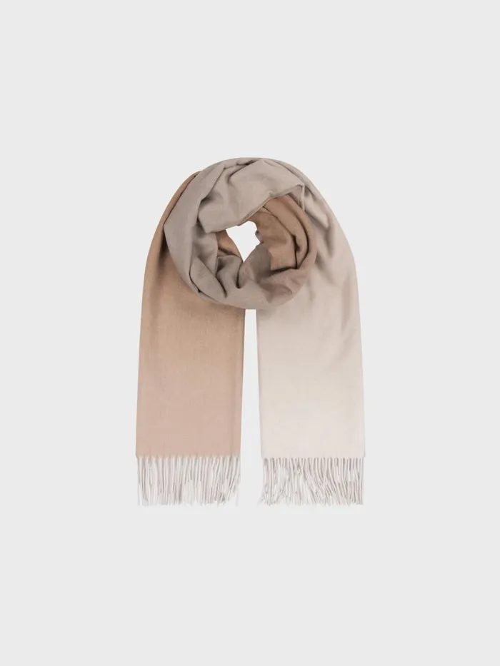 Women Begg X Co Nuance Scarf Nuance Ombre Cashmere Stole White Sands