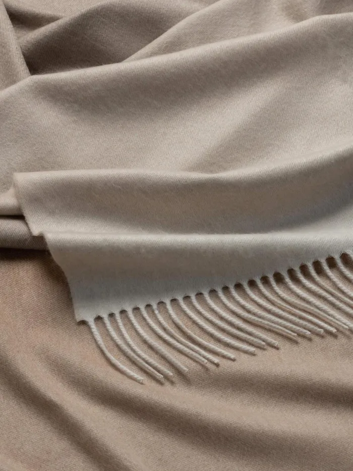Women Begg X Co Nuance Scarf Nuance Ombre Cashmere Stole White Sands