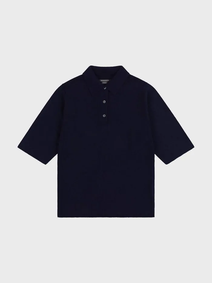 Women Begg X Co Polos and TShirts Monterey Cashmere Polo Night Sky