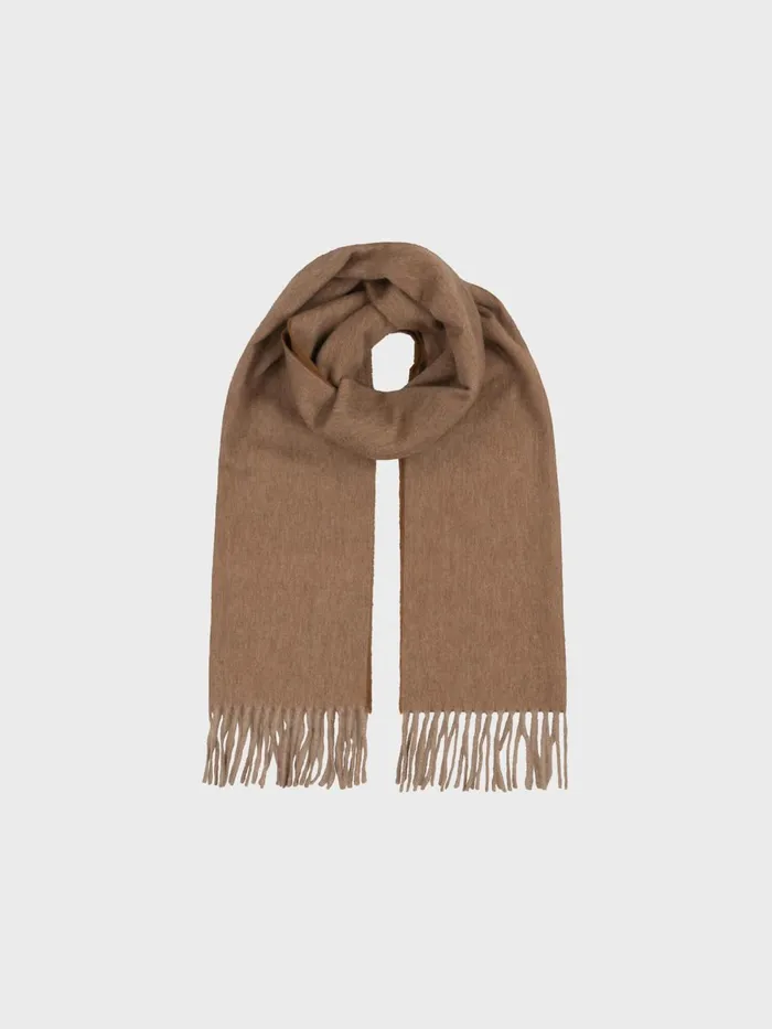 Women Begg X Co Scarves Arran Reversible Oversized Cashmere Scarf Stone Vicuna
