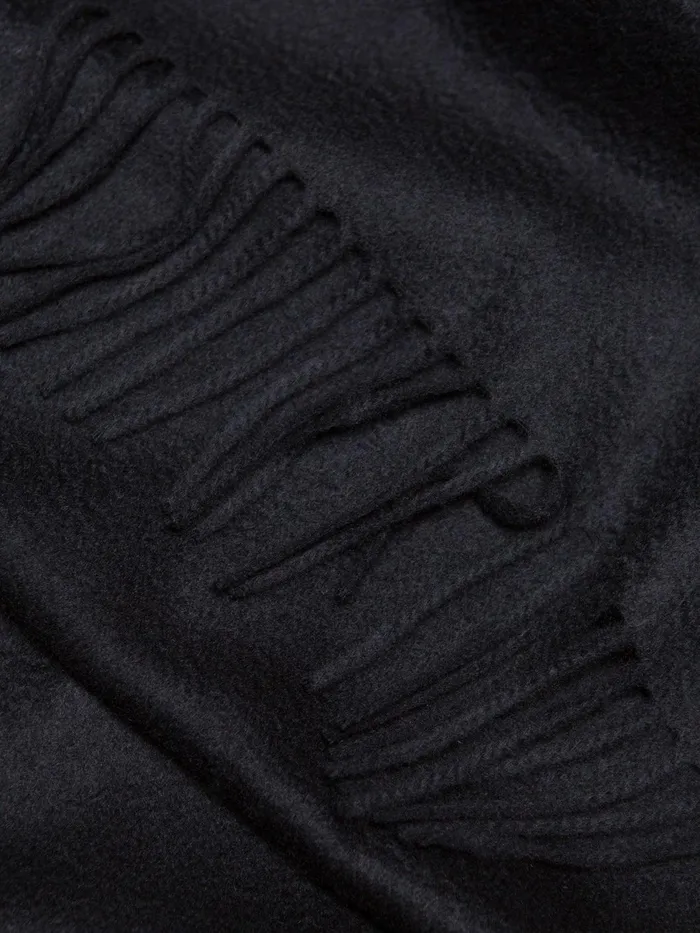 Women Begg X Co Scarves Arran Solid Oversized Cashmere Scarf Black