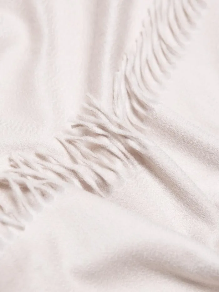 Women Begg X Co Scarves Arran Solid Oversized Cashmere Scarf Oyster