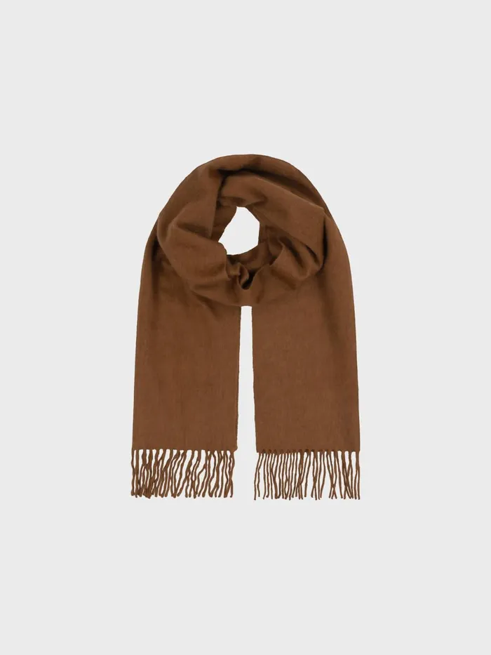 Women Begg X Co Scarves Arran Solid Oversized Cashmere Scarf Vicuna