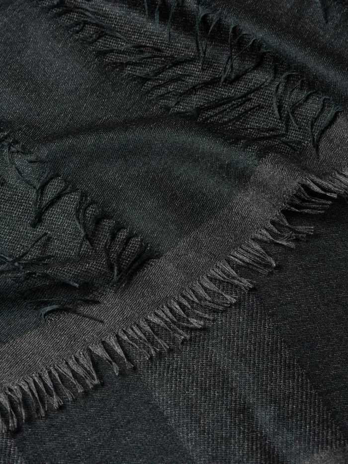 Women Begg X Co Scarves Lash Funivie Cashmere Silk Scarf Charcoal Green