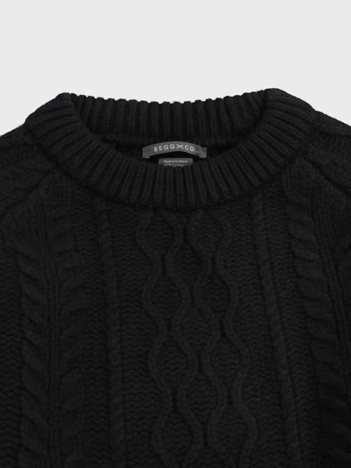 Women Begg X Co Sweaters Gigha Cashmere Sweater Black