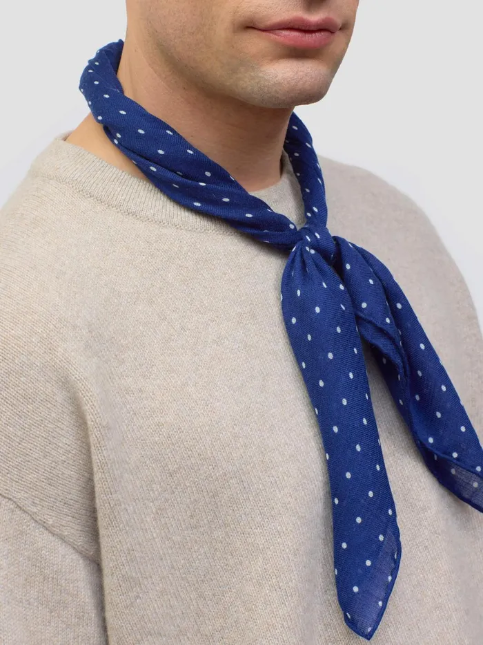 Women Begg X Co Wispy Scarf Wispy Hanover Square Superfine Square Cashmere Scarf Indigo White