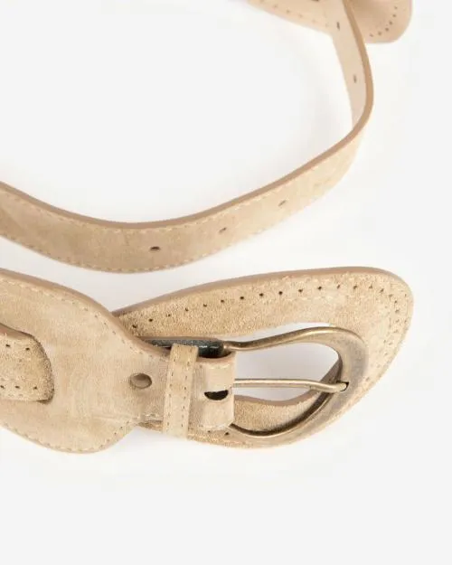 Women Belts The Kooples Camel Leather Corset Belt Camel Brown