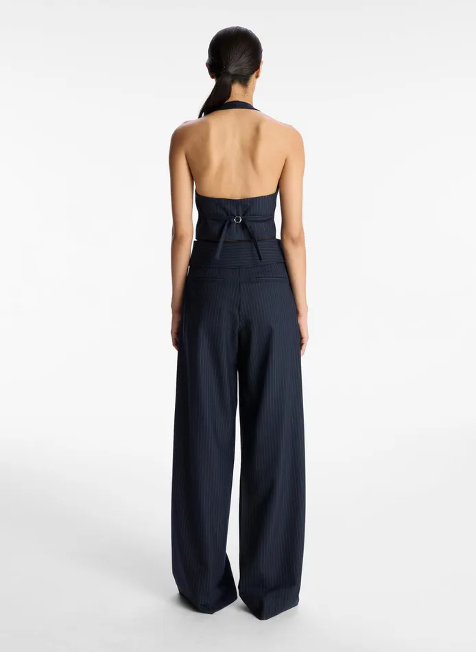 Women Bottoms ALC Emma Pinstripe Pant Navy
