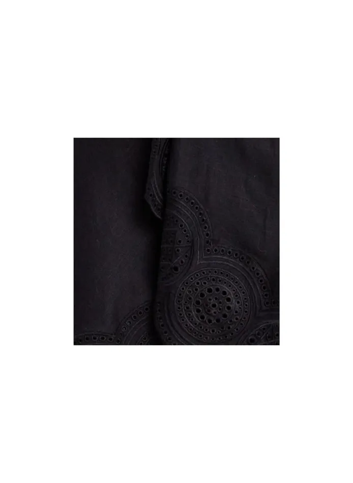 Women Bottoms ALC Heather Linen Eyelet Skirt Blackblack