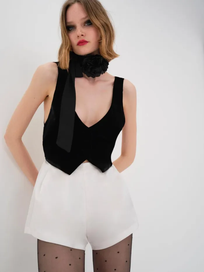 Women Bottoms For Love and Lemons Drew Romper Black
