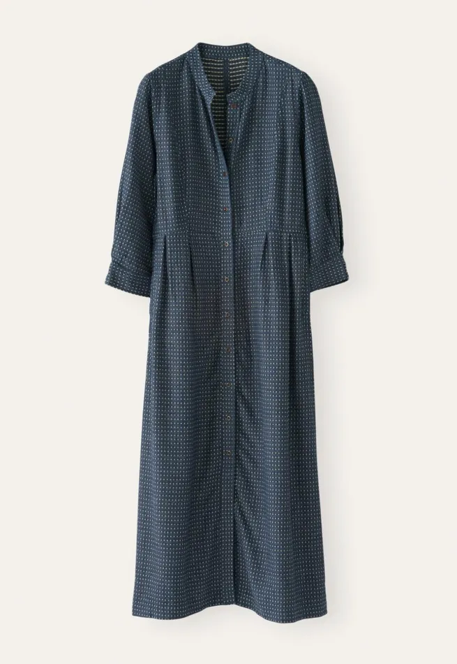 Women Buttonthrough Dress Soft Indigo Poetry Fashion Dresses and Skirts