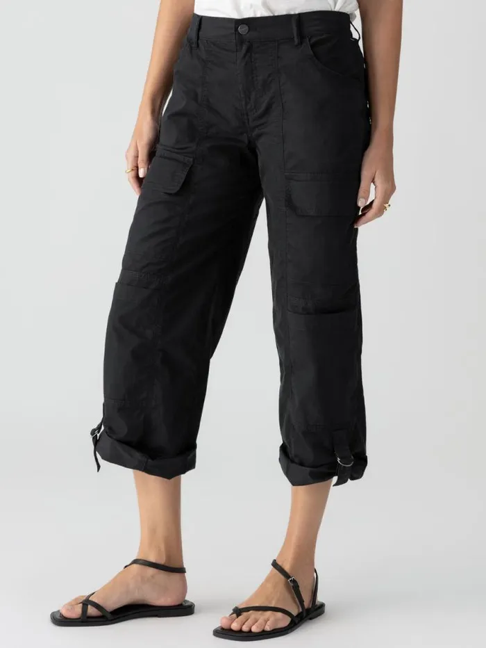 Women Cali Cargo Standard Rise Pant Black Sanctuary Clothing Pants