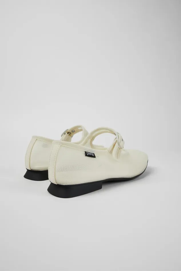 Women Camper Ballerinas Casi Myra White Textile Mary Jane Women Camper Ballerinas Casi Myra White Textile Mary Jane