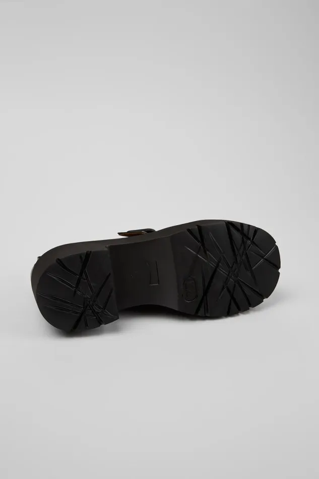 Women Camper Ballerinas Milah Black Leather Shoe Women Camper Ballerinas Milah Black Leather Shoe