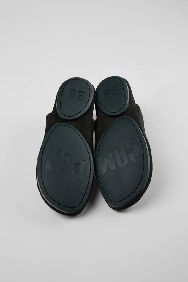 Women Camper Ballerinas Right Black Nubuck Mary Jane Women Camper Ballerinas Right Black Nubuck Mary Jane