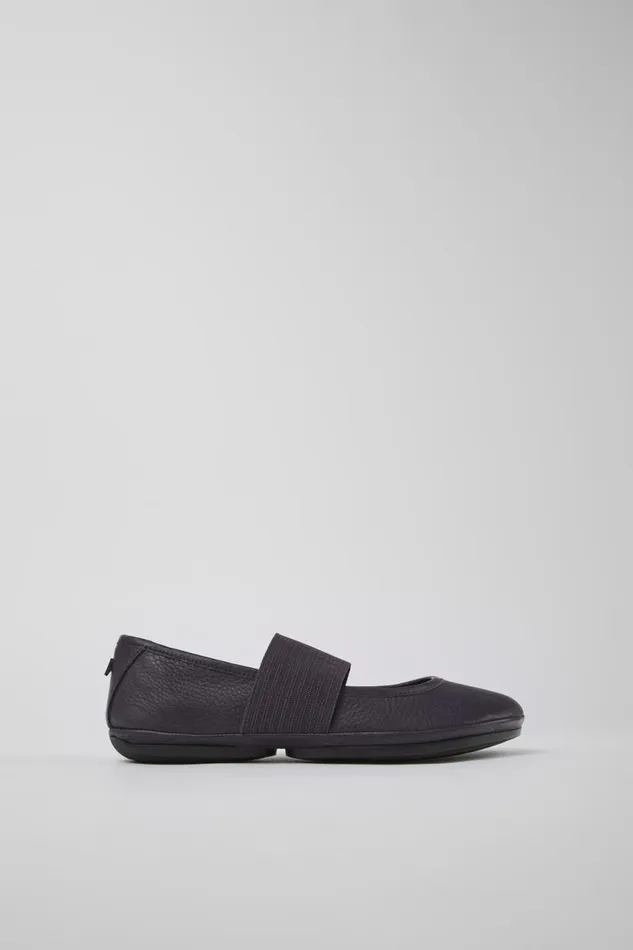 Women Camper Ballerinas Right Purple Leather Mary Jane Women Camper Ballerinas Right Purple Leather Mary Jane