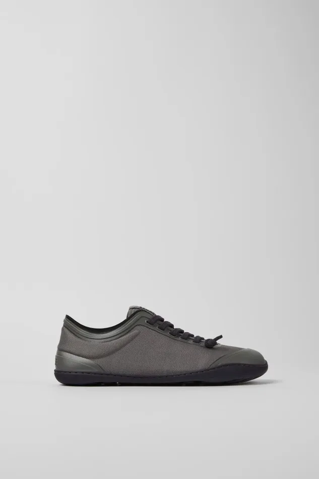 Women Camper Casual Shoes Peu Gray Textile Shoes