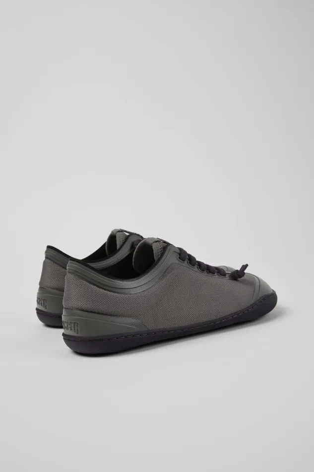 Women Camper Casual Shoes Peu Gray Textile Shoes