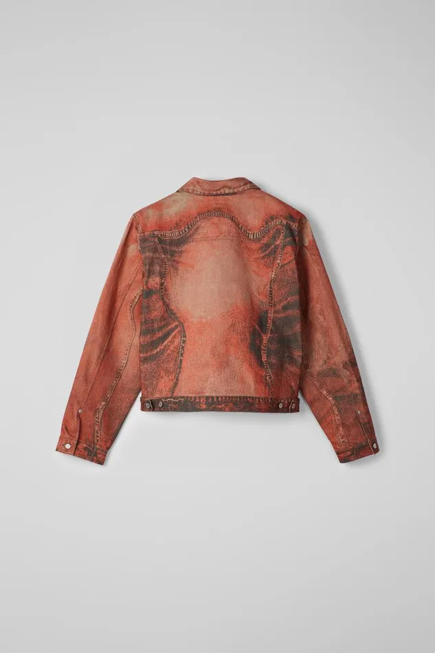 Women Camper Denim Denim Jacket Burnt Orange Denim Jacket Women Camper Denim Denim Jacket Burnt Orange Denim Jacket