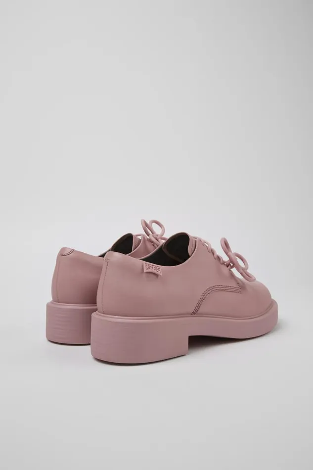 Women Camper Formal Shoes Twins Pink Leather Shoes Women Camper Formal Shoes Twins Pink Leather Shoes