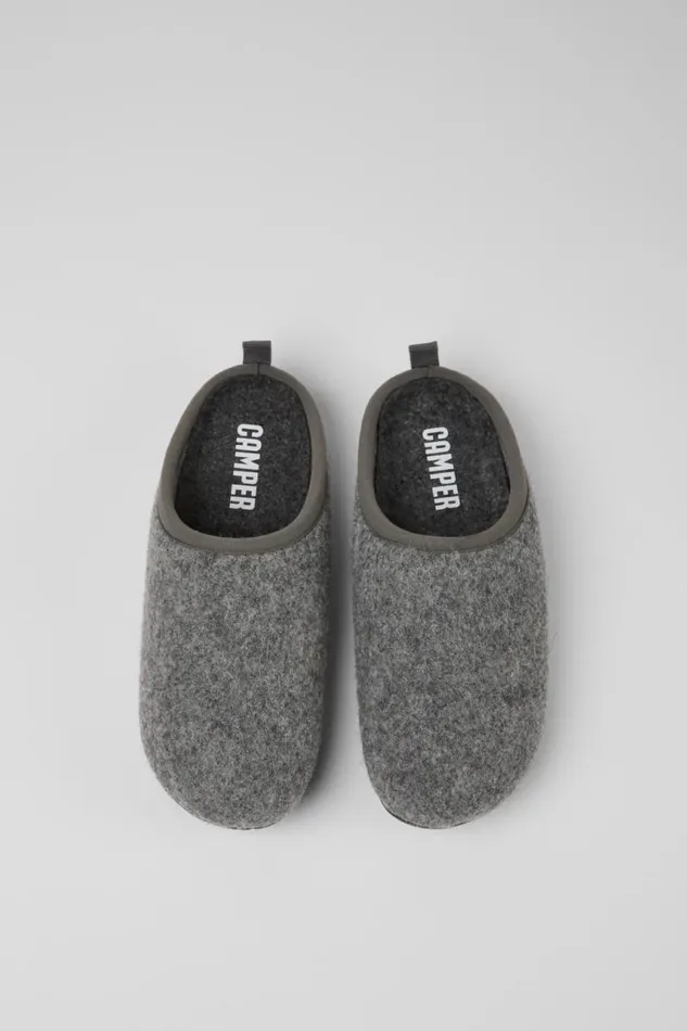 Women Camper Non Leather Shoes Wabi Gray Slippers