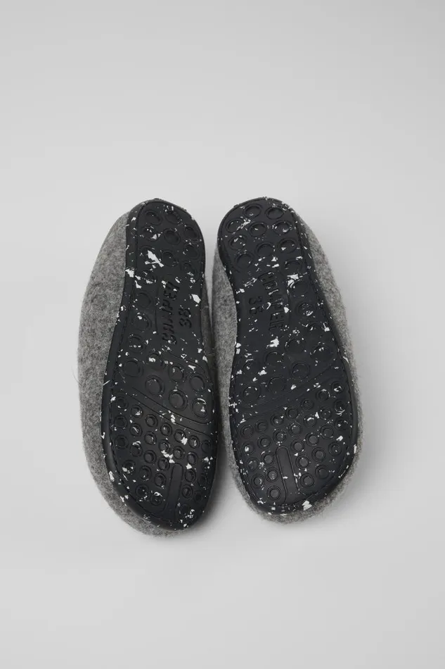 Women Camper Non Leather Shoes Wabi Gray Slippers