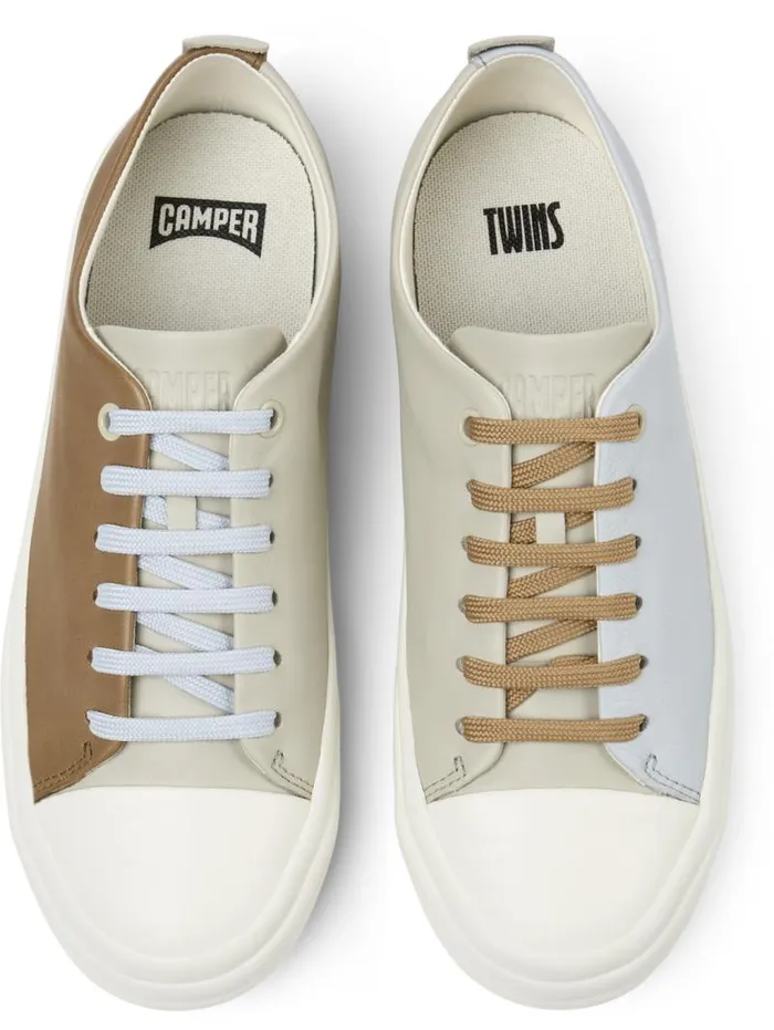 Women Camper Sneakers Twins Multicolor Leather Sneakers