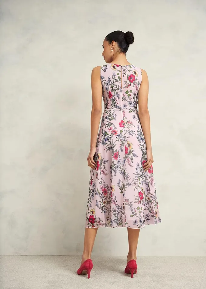 Women Carly Dress Pale Pink Multi Hobbs Dresses and Jumpsuits