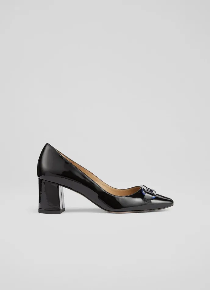 Women Carpella Black Patent Court Shoes Black LKBennett Court Shoes