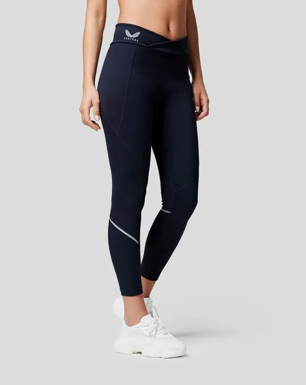 Women Castore Leggings Oracle Red Bull Racing Active Dual Brand Running Leggings 8211 Night Sky