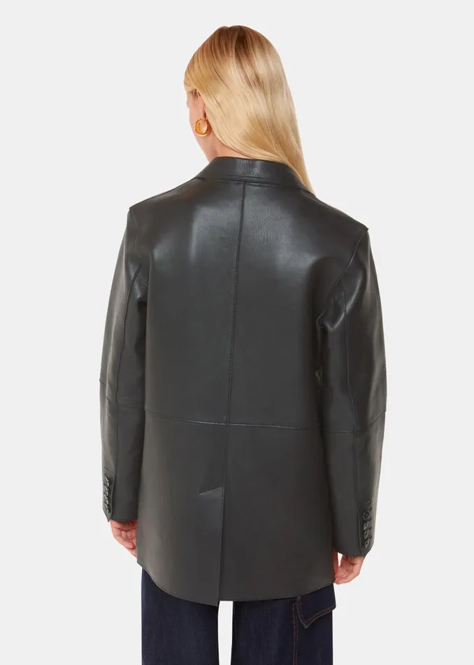 Women Coats and Jackets Whistles Black Katrina Clean Bonded Blazer