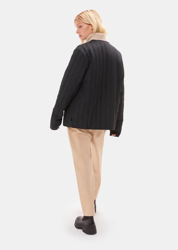 Women Coats and Jackets Whistles Black Rains Liner Jacket