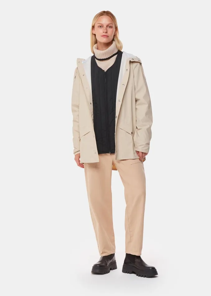 Women Coats and Jackets Whistles Black Rains Liner Jacket