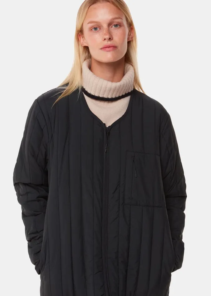 Women Coats and Jackets Whistles Black Rains Liner Jacket