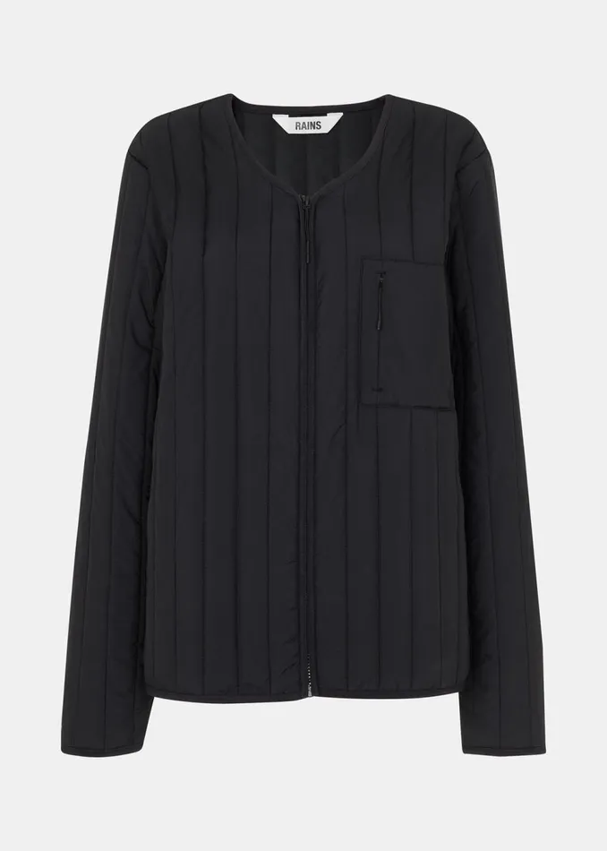 Women Coats and Jackets Whistles Black Rains Liner Jacket