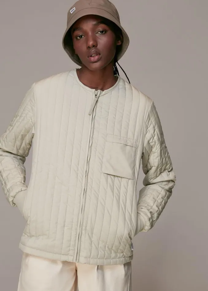 Women Coats and Jackets Whistles Grey Rains Zip Liner Jacket