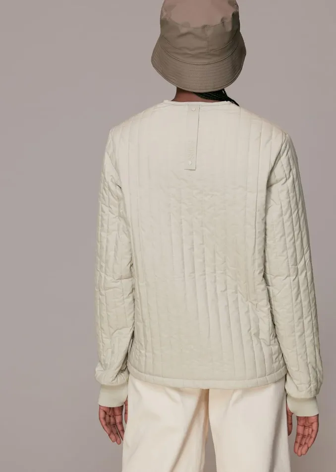 Women Coats and Jackets Whistles Grey Rains Zip Liner Jacket